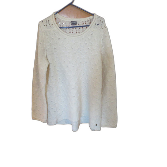 Eddie Bauer Women's Pullover Cream Sweater Size XL - Picture 1 of 4